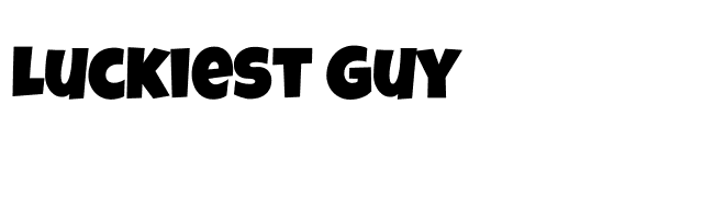 Luckiest Guy font preview