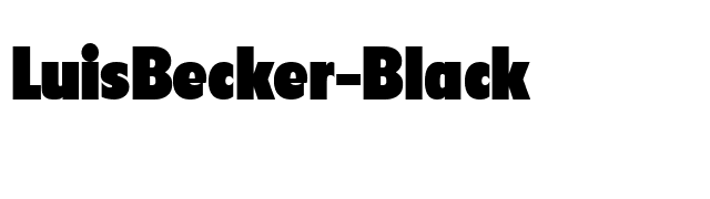 LuisBecker-Black font preview