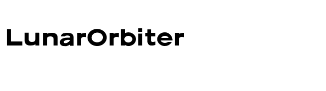 LunarOrbiter font preview