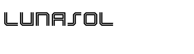 Lunasol font preview