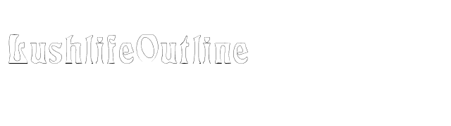 LushlifeOutline font preview