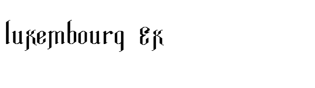 luxembourg-ex font preview
