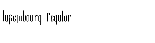 Luxembourg Regular font preview