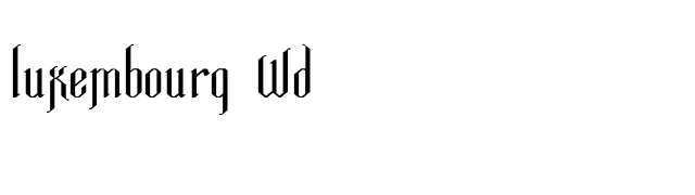 Luxembourg Wd font preview
