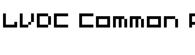 lvdc-common-pix2 font preview