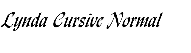 lynda-cursive-normal font preview