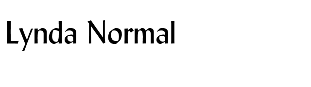 Lynda Normal font preview