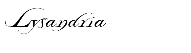 lysandria font preview