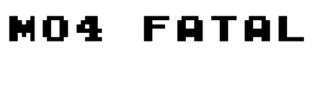 M04_FATAL FURY BLACK font preview