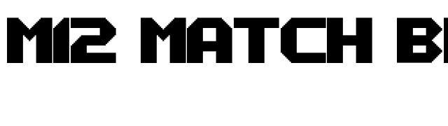 m12-match-biker font preview