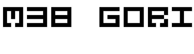 M38 Gorilla font preview