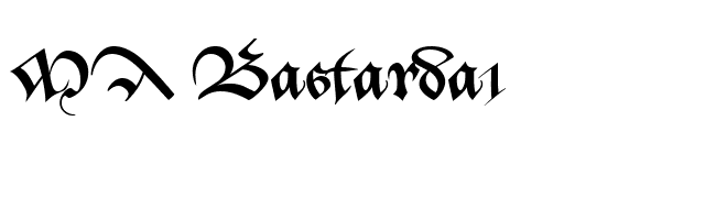 MA Bastarda1 font preview