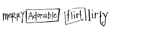 ma-flirty font preview
