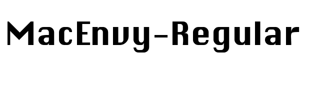 MacEnvy-Regular font preview