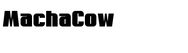 MachaCow font preview