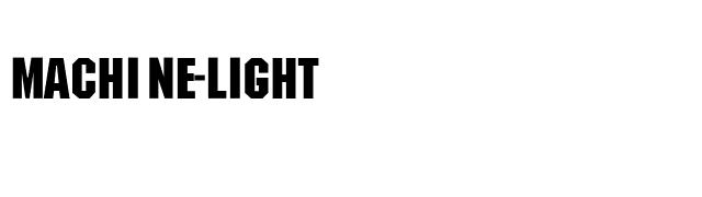 Machine-Light font preview