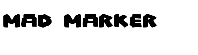 Mad Marker font preview