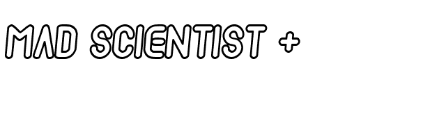 Mad scientist   font preview