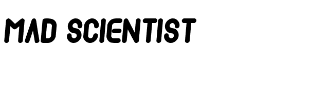 mad-scientist font preview