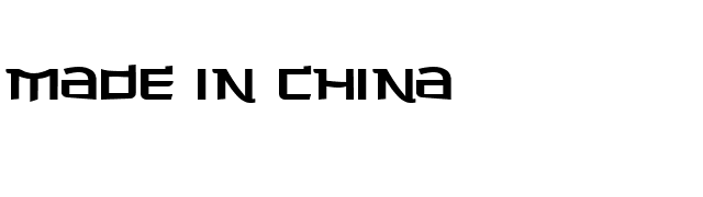 Made in China font preview
