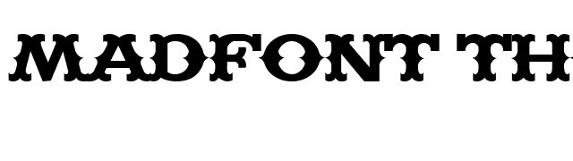 Madfont Thorns font preview
