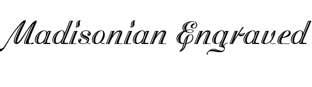 Madisonian Engraved font preview
