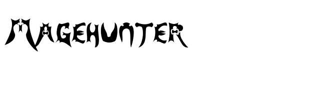 Magehunter font preview