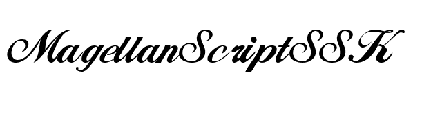 MagellanScriptSSK font preview
