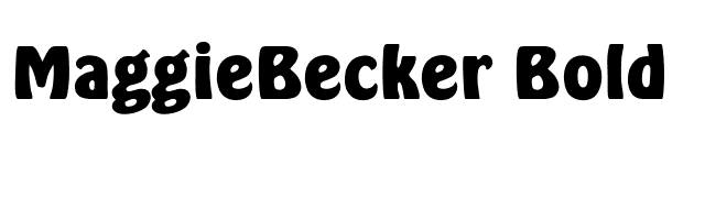 MaggieBecker Bold font preview