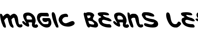 Magic Beans Leftalic font preview