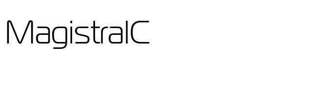 MagistralC font preview