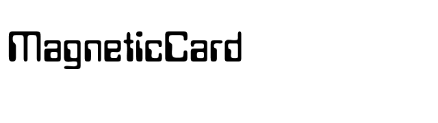 MagneticCard font preview