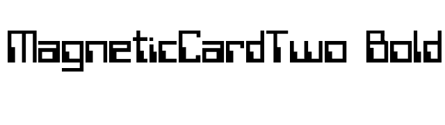 MagneticCardTwo Bold font preview