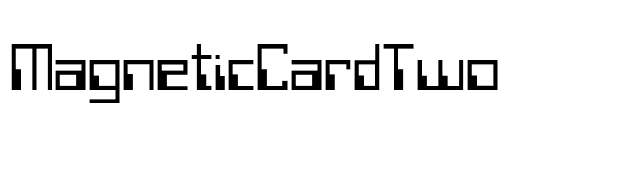 MagneticCardTwo font preview