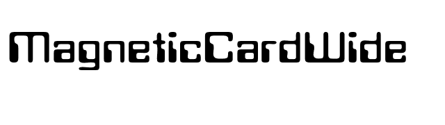 MagneticCardWide font preview