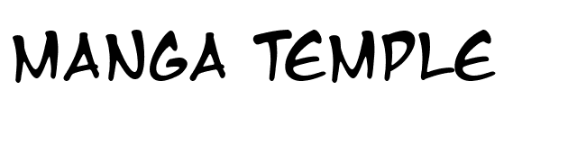 Manga Temple font preview
