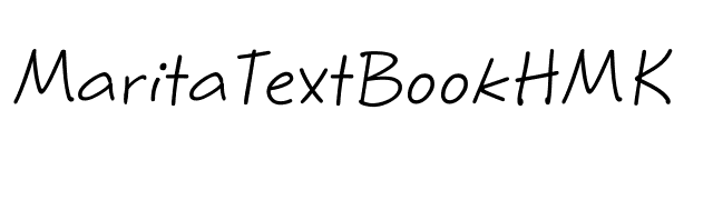MaritaTextBookHMK font preview