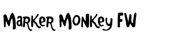 Marker Monkey FW font preview