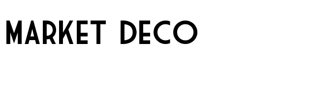 Market Deco font preview