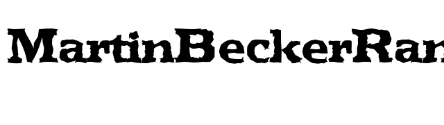 MartinBeckerRandom-ExtraBold-Regular font preview