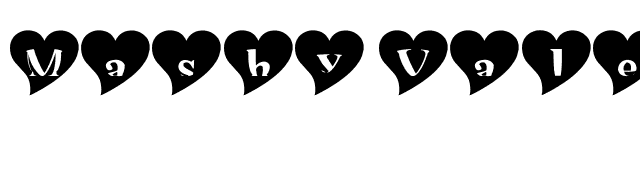 Mashy Valentine font preview