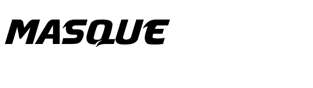 Masque font preview