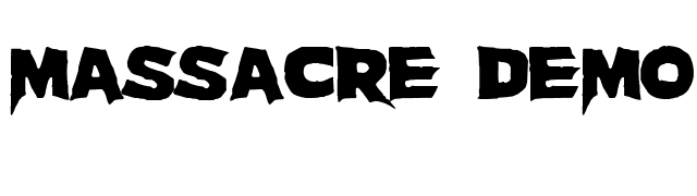 Massacre DEMO font preview