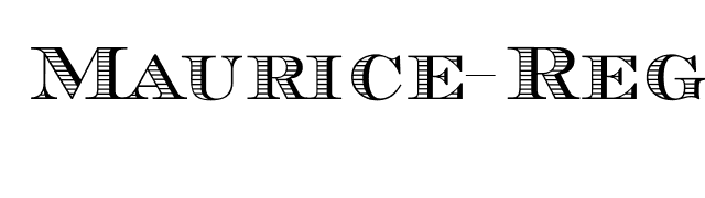Maurice-Regular font preview