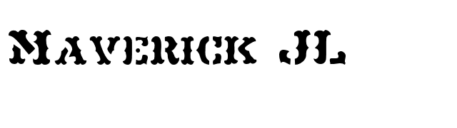 Maverick JL font preview