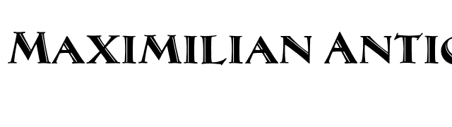 Maximilian Antiqua font preview