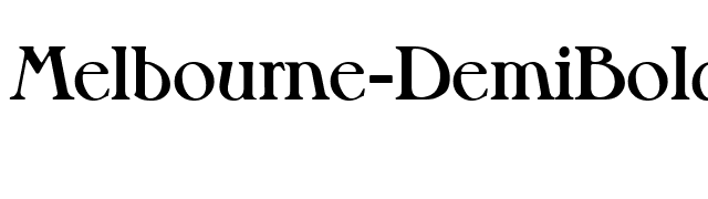 Melbourne-DemiBold font preview