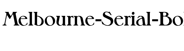 Melbourne-Serial-Bold font preview