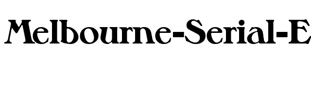 Melbourne-Serial-ExtraBold-Regular font preview