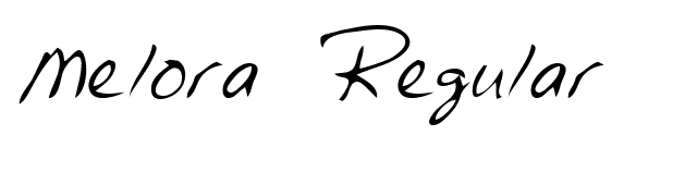 Melora Regular font preview